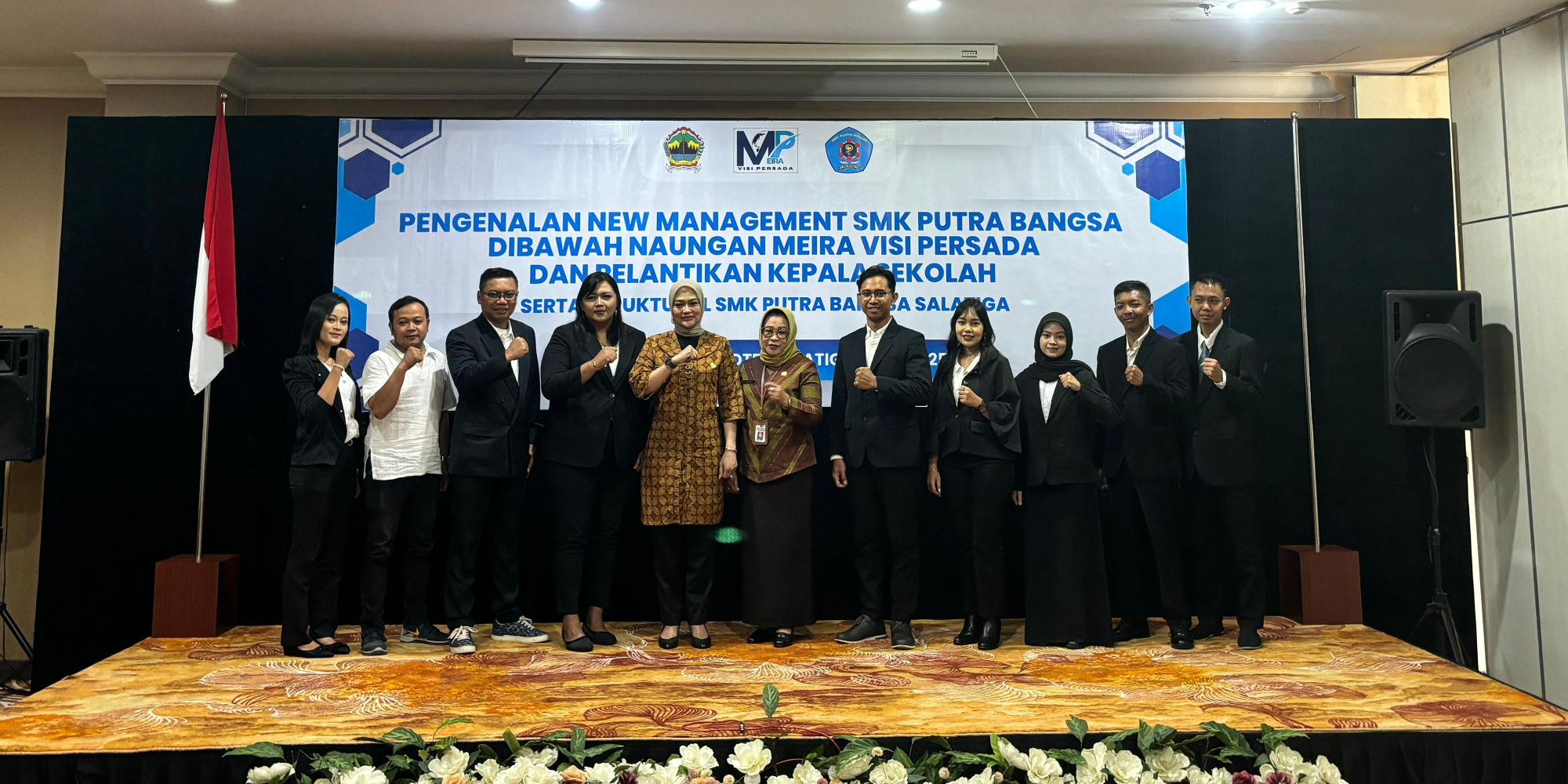 SMK Putra Bangsa Salatiga Gelar Acara Pengenalan Manajemen dan Pelantikan Kepala Sekolah Baru